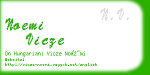 noemi vicze business card